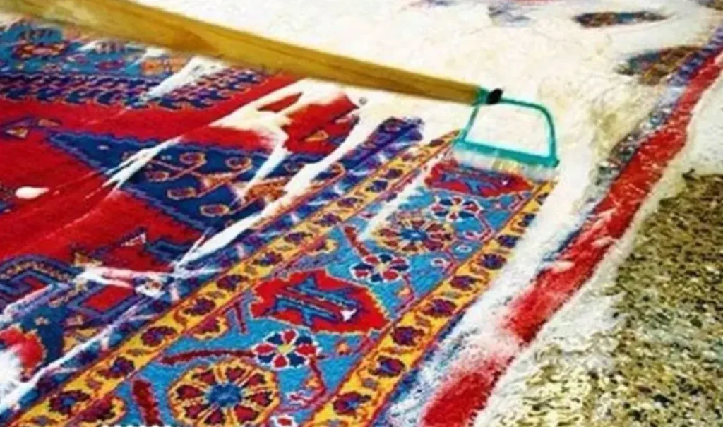 مراحل شستشوی فرش آکریلیک